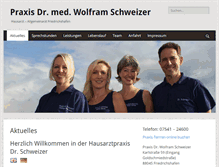 Tablet Screenshot of praxis-drschweizer.de